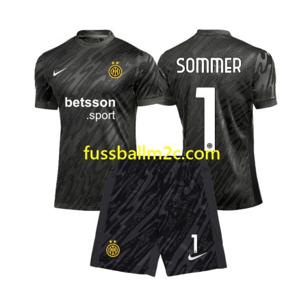 Fußballtrikots Inter Mailand Yann Sommer 1 Torwart Kinder Ausweich Trikotsatz 2024-2025 Fußballtrikots Inter Mailand Yann Sommer 1 Torwart Kinder Ausweich Trikotsatz 2024-2025